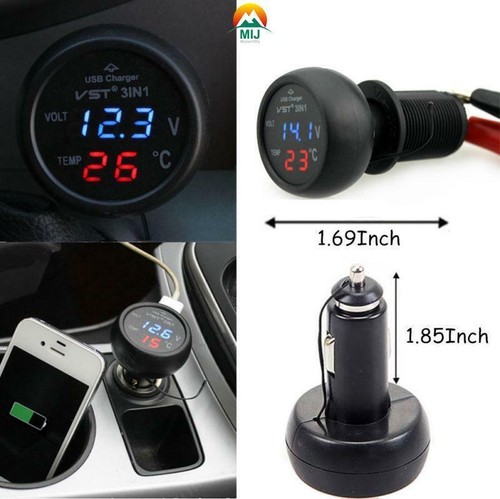 3in1 autoladegerät voltmeter - 3in1,
