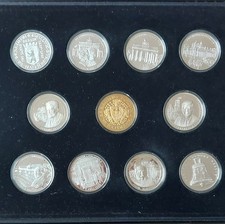 750 Jahre Berlin Medaillensammlung MDM 999er  Feinsilber und Bronze