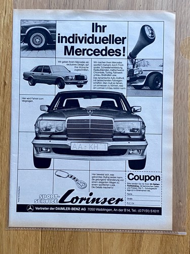 Lorinser mercedes w116 w126 - lorinser,