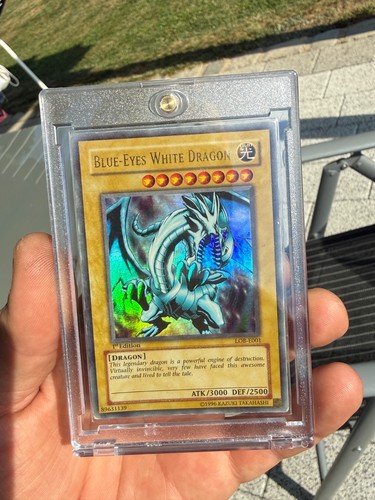 Blue eyes white dragon - blue,