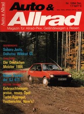 Zeitschrift Auto & Allrad #12 von 1984 Subaru Justy Daihatsu Wildcat