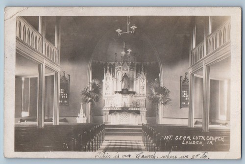 Lowden iowa postcard rppc - ia,