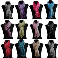 Damen Herren Uni Stola Schal