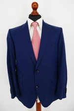 Eduard Dressler Sakko Gr.25 100% Baumwolle Dunkel Blau Blue Label Top Zustand