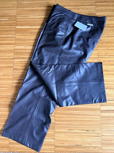 Damen leder imitat hose - damen,