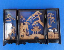 Asia Korkschnitzerei Korkbild