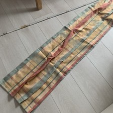 Querbehang Klett-Band, Landhaus,kariert, 139 cm breit, H Variabel,Raffrollo