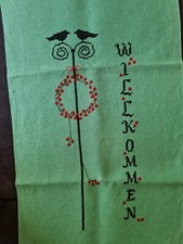 Willkommen Vogelstab mit Kranz