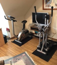 Christopeit crosstrainer und ET2 silberfarbig