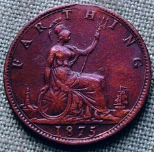 Farthing Ausgabe 1875