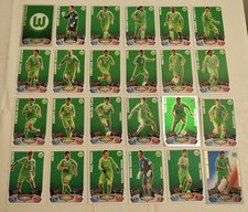 Match Attax Bundesliga 12/13 Wolfsburg Team Set alle 24 Karten 2012/2013