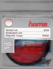 58mm Rot Verlauf Filter von
