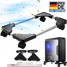 Computerständer Desktop CPU PC Tower Ständer Rollwagen Halterung mit 4 Rollen DE