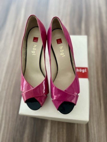 Högl lackleder peeptoe high - lackleder,