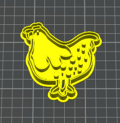 Huhn ausstechform cookie - huhn,