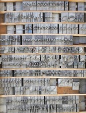 Vintage Bleilettern mit Kegelhöhe 60 pt