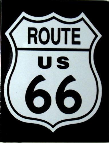 Magnetschild route us - ,
