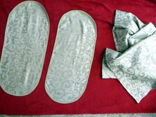 Tischdecken - 3 teiliges Set - Belday home - fleckabweisend - grün - 160 x 130