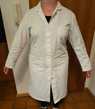 Labor Kittel Arzt Kittel  lang weiß Gr: 46 N Marke BP Prüfungskittel NEU