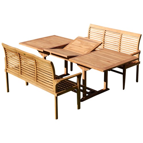 Teak set gartengarnitur - teak,