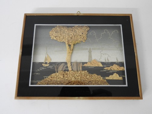 Kleines vintage kork bild - kleines,