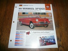 1967 NSU Wankel Spider UNIQUE
