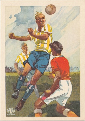 Fussball postkarte indanthren - fussball, postkarte,