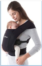 Ergobaby Embrace Neugeborenen Babytrage Pure Black neu & unbenutzt 