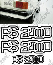 1 Set RS 2000 Aufkleber für Ford Escort MK2 Sticker Decal Tuning Schriftzug