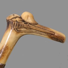 Stockgriff Hirschhorn ° Jagd ° Gewehr HIRSCHHORNGRIFF um 1900  Gehstock Griff