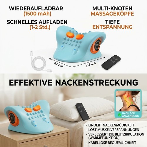 Nackenmassagegerät mit wärme - mit,