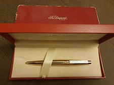 Original ST. DUPONT PARIS Kugelschreiber vergoldet im Fullset Plus Ersatzmine