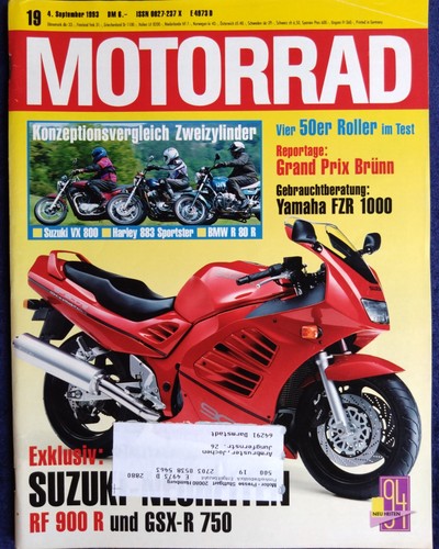 Das motorrad 1993 - motorrad, yamaha