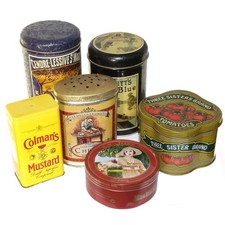 Alte Blechdosen Metalldosen Dosen Konvolut international Sammler selten