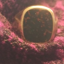 Herrenring,333 Gold,Heliotrop,