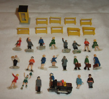 2/24 C1 DDR Figuren/Bänke/Telefonzelle für Modelleisenbahn H0? Spur N?