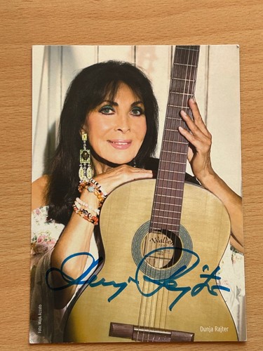 Dunja rajter autogrammkarte - rajter,