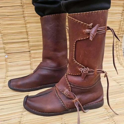 Mittelalter lederstiefel - mittelalter, |