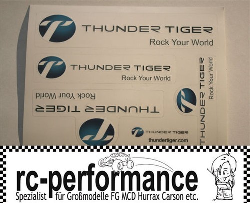 Thunder tiger sticker bogen - sticker,