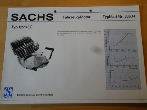 Typenblatt 1974 sachs motor - 1974,