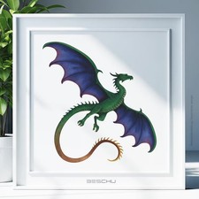 Drache Fabelwesen v2 Schablone