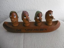 Flaschenkorken  DIE  SPITZBUBEN  -  HOLZSCHIFF  / 4 Korken  davon 1 x defekt