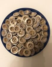 10 WH - Originale   Wehrmacht  Zeltbahn  ALU  Knöpfe  3-Loch - WK2 - Bodenfund