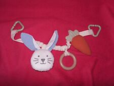 TCHIBO TCM Kinderwagenkette Wagenkette Stoff Hase Neu Schnullerkette