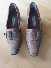 Italienische Damenschuhe Brunella rose silber ausgefallen extravagant Gr. 35-36