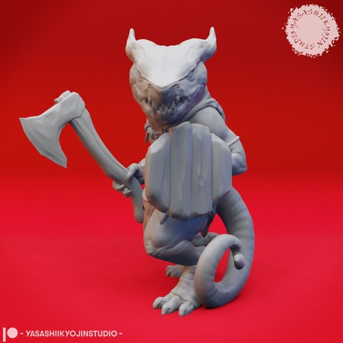 Kobold krieger miniatur - kobold,