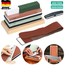 Schleifstein-Set für Messerschärfen Körnung 400/1000/3000/8000 Wetzstein Messer