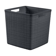 Curver Aufbewahrungskorb Aufbewahrungsbox Korb 17 L Kunststoff Grau 28x28x27 cm