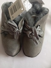 Baby Lammfell-Stiefel Gr. 18/19 grau neu mit Etikett Weihnachten Geschenk