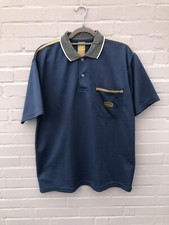 Camel Vintage T-Shirt Gr. L Adventure Wear Polo Kragen Blau Original